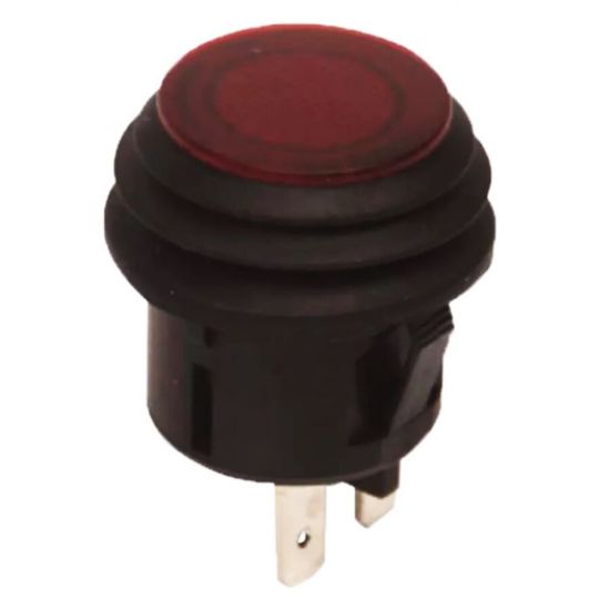 Dc180w 20a 12vdc Yuvarlak Işıklı Anahtar - Kırmızı resmi