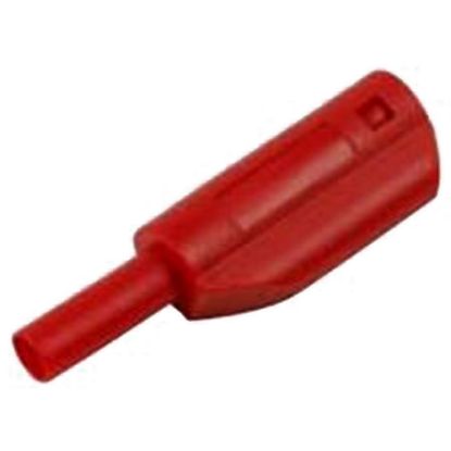 2mm Emniyetli İstiflenebilir Jak - Kırmızı resmi