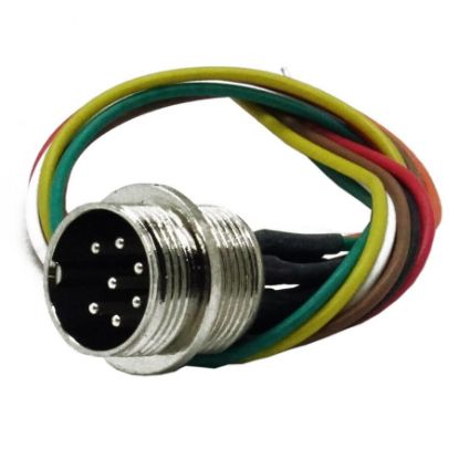 7-pin Kablolu Erkek Mike Konnektör Gx-16 resmi