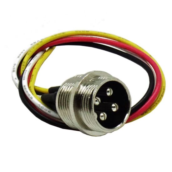 4-pin Kablolu Erkek Mike Konnektör Gx-16 resmi