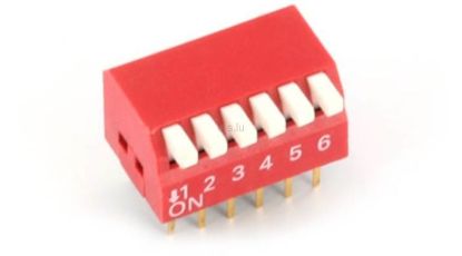 6 Pin Piyano Dip Switch resmi