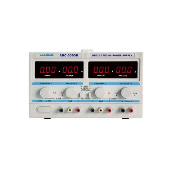 Aatech Adc-3303d Dc 0-3a / 0-30v Ayarlı Dc Güç Kaynağı - Power Supply - Yüksek Hassasiyetli resmi