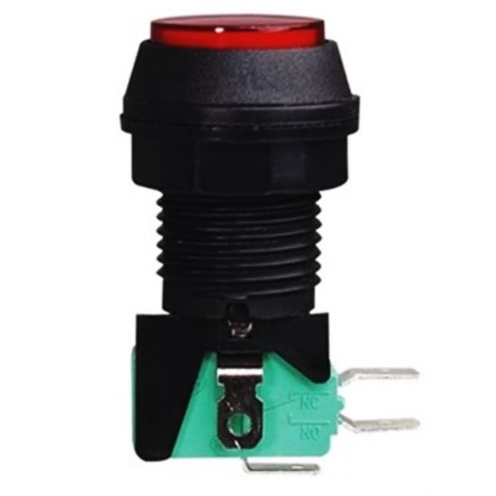 Dc180j-1 12v Ledli Buton 24x32mm resmi