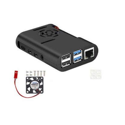Raspberry Pi 4 Model B Soğutma Kutusu - Siyah resmi