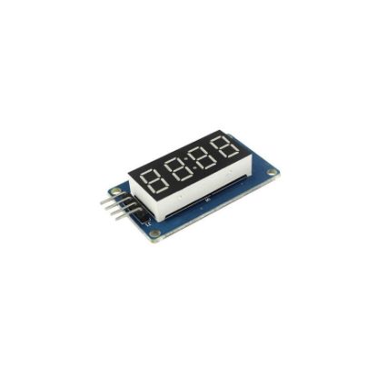 4 Digit Led Display Saat Modül Tm1637 - Kırmızı resmi