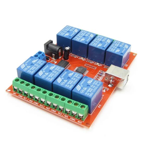 5v 8 Kanal Usb Röle Kartı resmi