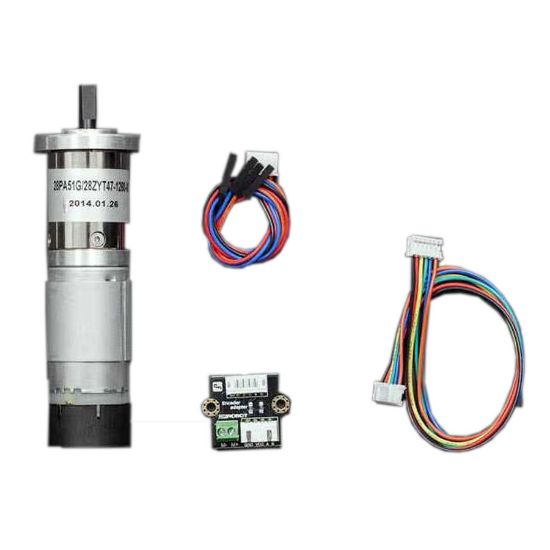 146 Rpm 12v Sessiz Enkoderli Dc Motor resmi