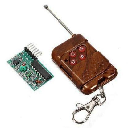 4 Kanal 315 Mhz Rf Kablosuz Kontrol Modülü, Alıcı + Verici resmi