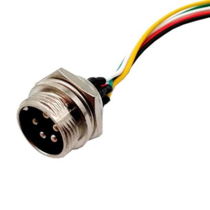 5-pin Kablolu Erkek Mike Konnektör Gx-16 resmi