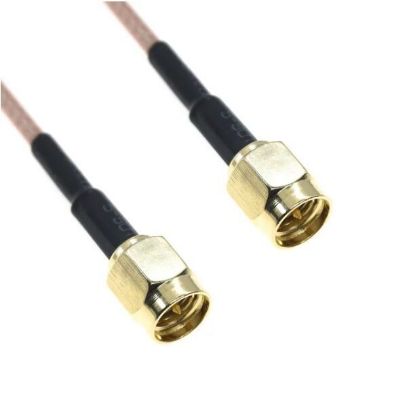 Rg316 Rpsma Sma Erkek - Erkek Konnektör Kablo 100cm resmi