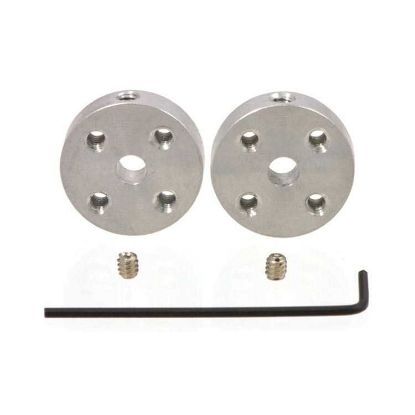 Dc Motor Üniversal Alüminyum Bağlantı Aparatı Kaplin - 4mm - M3 Delikli (2 Adet) resmi