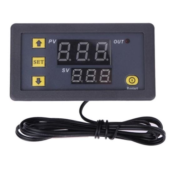 12 V 20a Dijital Ayarlanabilir Mini Termostat resmi