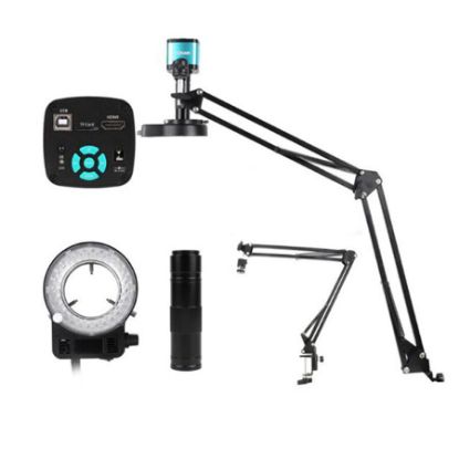 4k 13mp Kameralı Elektronik Dijital Mikroskop 1080p Hdmı Vga Usb Endüstriyel 150x Lens resmi