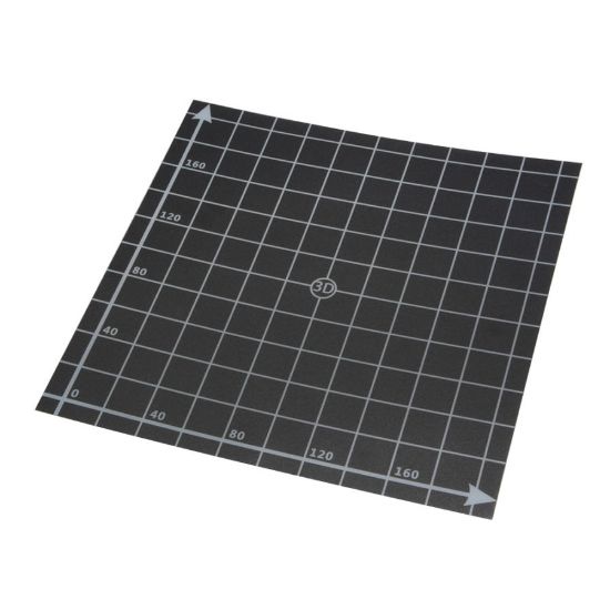 3d Yazıcı Koordinat Çizimli Isıtıcı Tabla Etiketi resmi