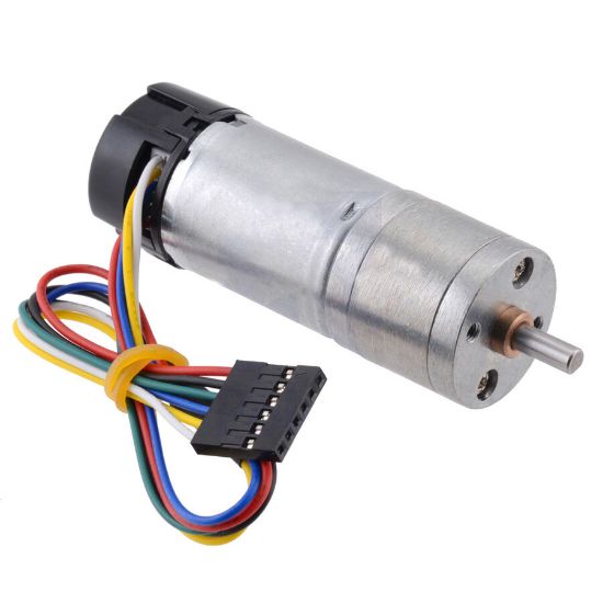 Enkoderli Metal Redüktörlü Motor 12v 47:1 25x67mm resmi