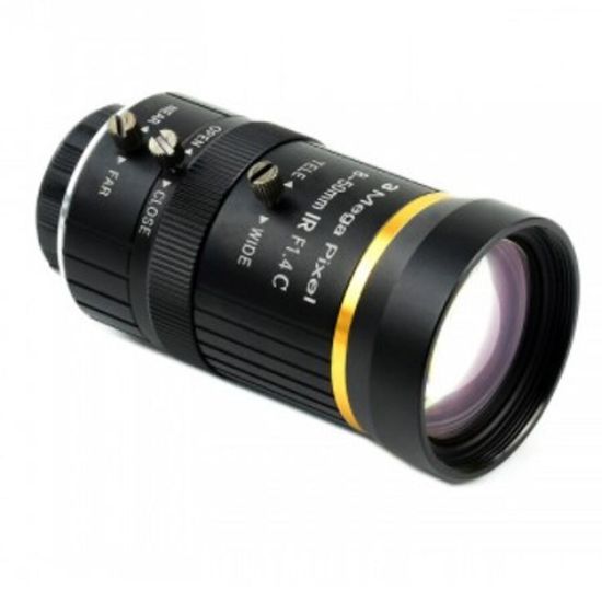 Raspberry Pi Yüksek Kalite Kamera 8-50mm Zoom Lens resmi