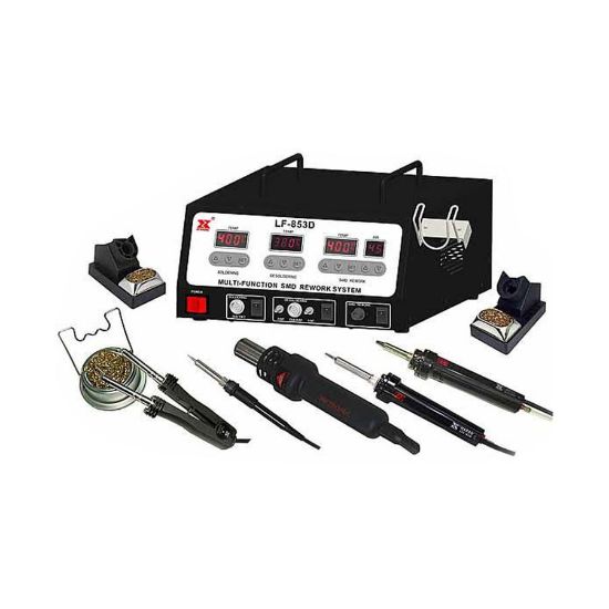 Xytronic Lf853d Vakumlu, Kalem Havyalı, Sıcak Havalı Dijital İstasyonlu Havya 5&prime;li Set resmi