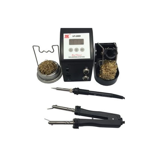 Xytronic - Lf-1680 Dijital İstasyonlu Havya + Çift Uçlu Cımbız Smd Sökme Havyası resmi