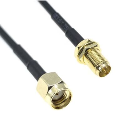 Rg174 Sma Erkek - Dişi Konnektör Kablo 100cm resmi