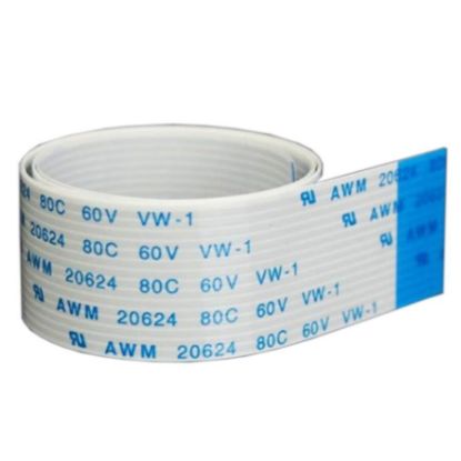 Flex Kablo 15 Pin 1mm 100cm - Beyaz resmi