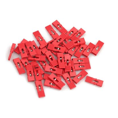 2.54mm Uzun Tip Dişi Kırmızı Jumper - 100 Adet resmi