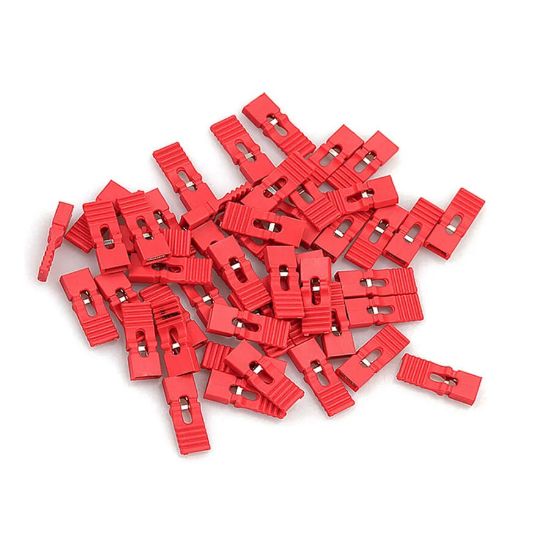 2.54mm Uzun Tip Dişi Kırmızı Jumper - 100 Adet resmi