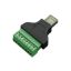 Ethernet Rj45 Erkek Fiş Terminal Bloğu resmi