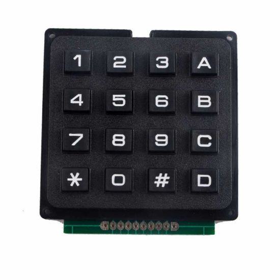 4x4 Telefon Stili Matrix Keypad resmi