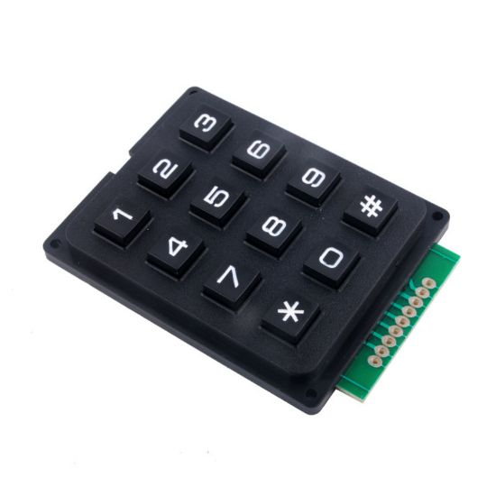 3x4 Telefon Stili Matrix Keypad resmi