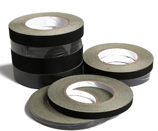 20mm Siyah Asetatlı Kumaş Bez Bant resmi