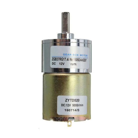 Zytd52 12v 50 Rpm 37mm Redüktörlü Dc Motor resmi