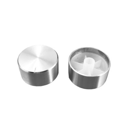 Alüminyum Potans Başlığı Tırtıl Mil 17x17mm Gümüş resmi